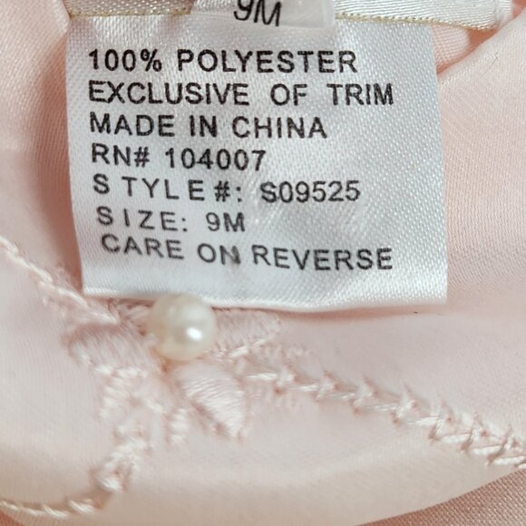 Cinderella Baby Girl Formal Dress Size 9M Pink beaded A-line Special Occasion - Picture 6 of 6